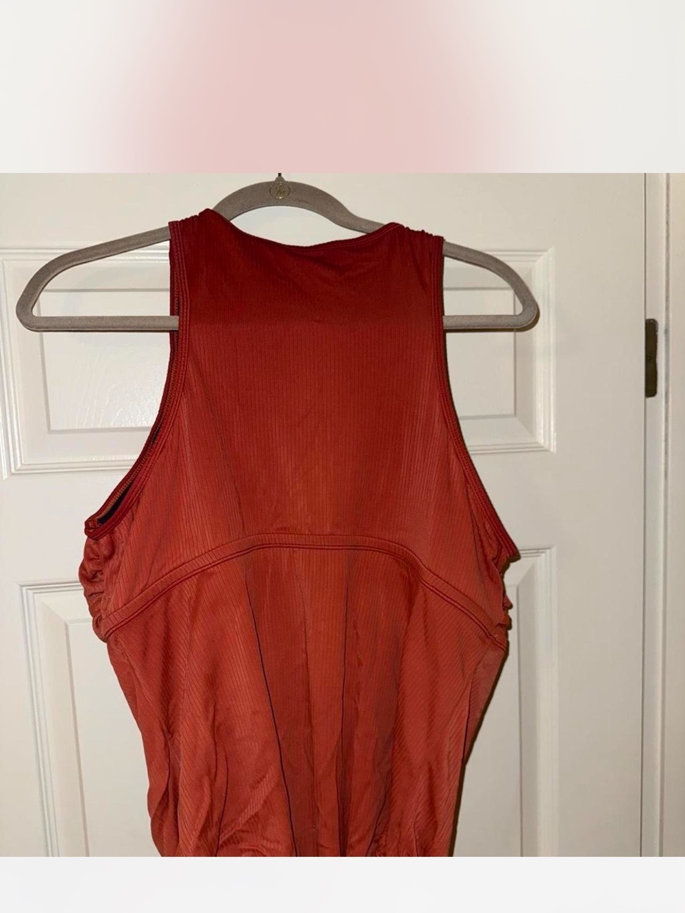 torrid Rust Red Ribbed One-Piece Swimsuit - Picture 2 of 3